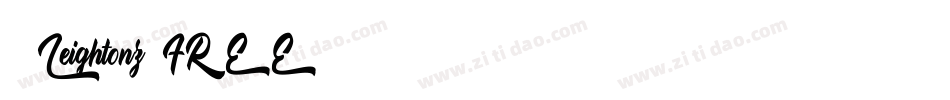 Leightonz FREE字体转换